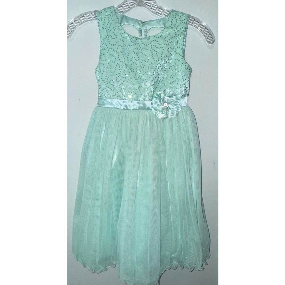 American Princess Girls 7 Dress Sequin Bodice Formal Party Wedding Holiday